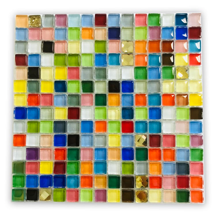 楽天市場 10mm 10mm 4mm 196個入 ガラスタイル カラフルミックス ガラスモザイクタイル 装飾パーツ キャンディーカラー ゴールドカラー クリアカラー クラフト たいる デコパーツ 貼り付けパーツ ハンドメイド材料 ゆうパケット対応 手芸材料のお店 アンシャンテ工房