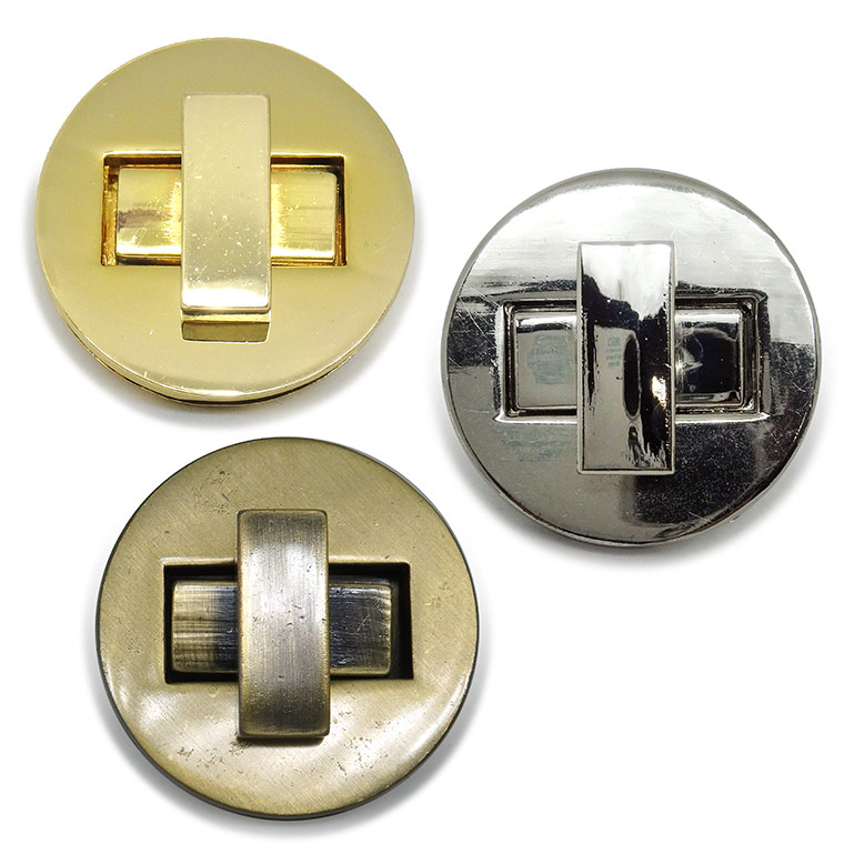 楽天市場】ターンロック バッグ留め具 21mm×37mm シルバートーン
