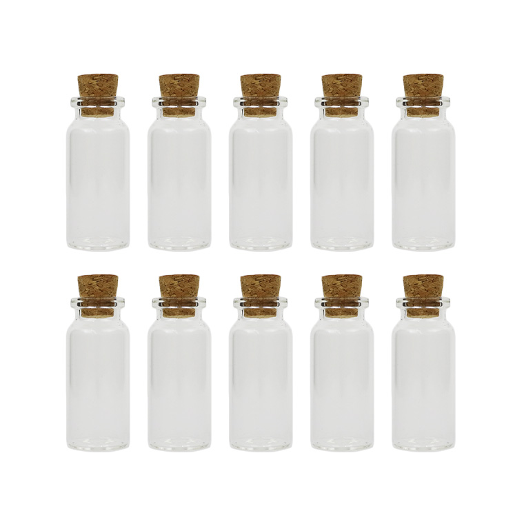 楽天市場】10個セット 角瓶型 25×14mm ガラス小瓶 / コルク瓶 コルク栓 