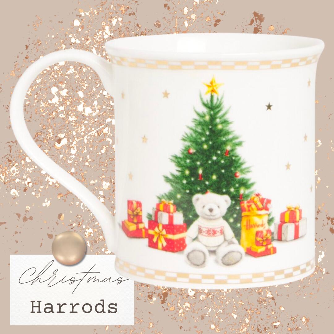 [Harrods] ハロッズ 中央局  [置き目品]クリスマスベア コップ 2024【ノア】\u0026#127926;差し上げ物にも\u0026#127926;