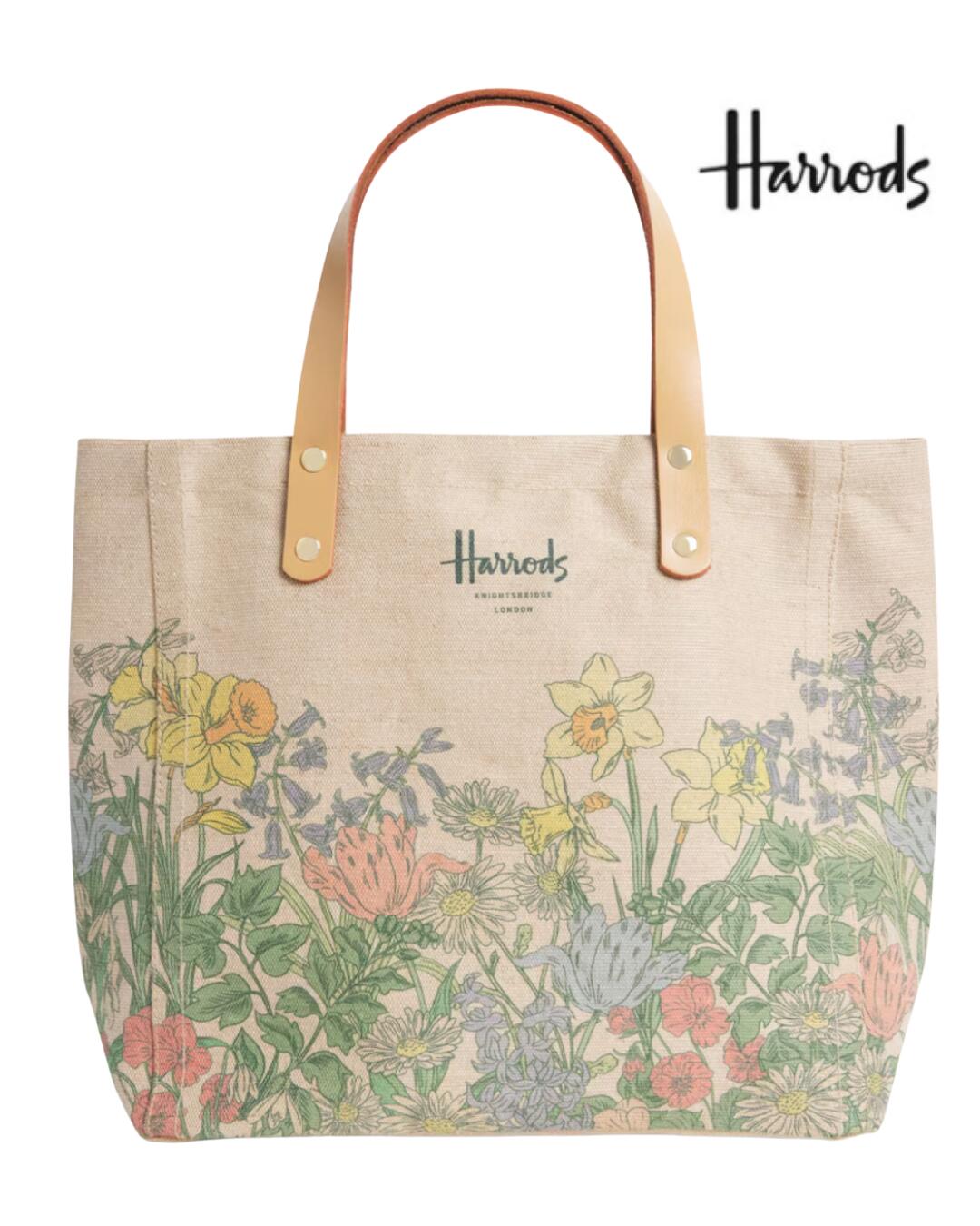 [Harrods]ハロッズ中央局 復活祭制限事項 帆布 ミニトートバッグ [定め事品]