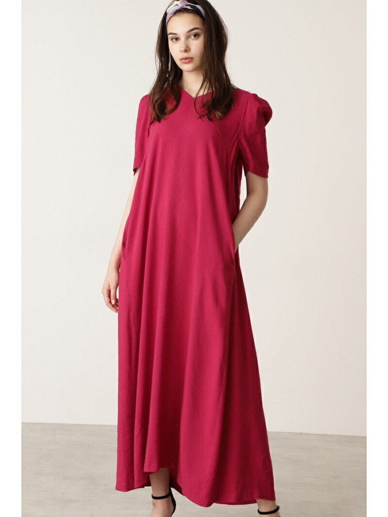 全日本送料無料 パフスリーブマキシワンピース Pinky Dianne ピンキー アンド ダイアン ワンピース ワンピースその他 ピンク ブラウン 送料無料 Rakuten Fashion 新発売の Fiker Org