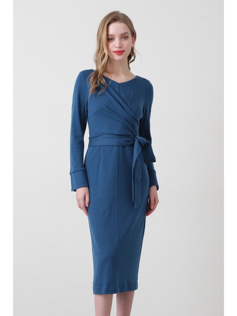 楽天市場】【SALE／37%OFF】フロントクロスウールジャージワンピース