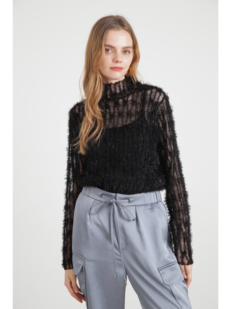 【SALE／50%OFF】◆フェザーチュールカットソー PINKY\u0026DIANNE ピン仄めかし アンド ダイアン トップス カットソー・ティーシャツ 黒いこと【RBA_E】【貨物輸送無料】[ Fashion] レディースファッション-トップス