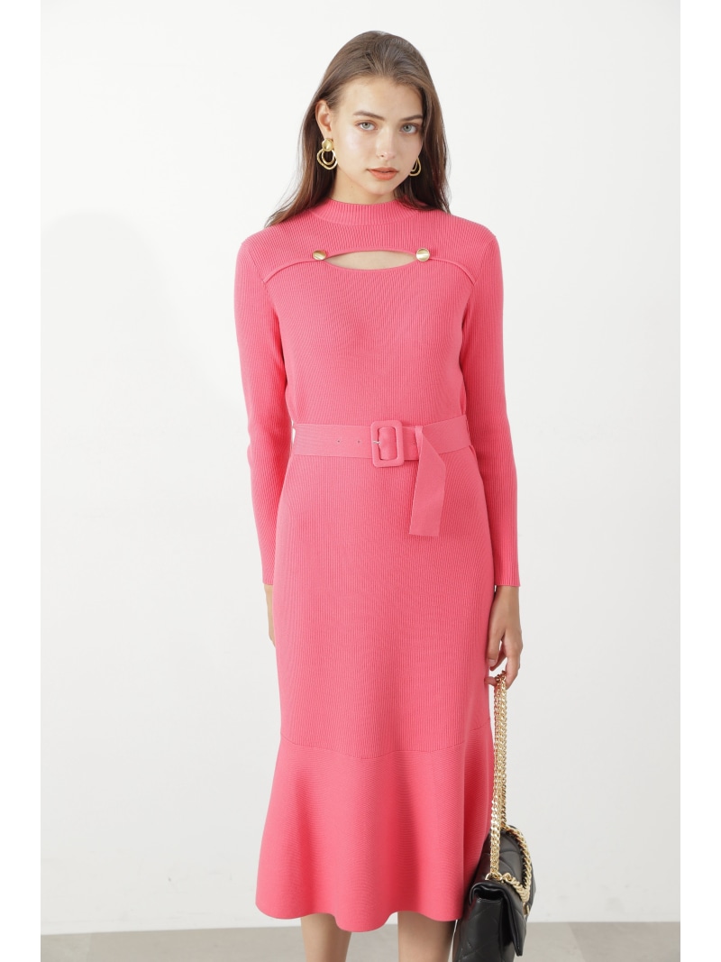 【SALE／57%OFF】◆カットアウトマーメイドワンピース PINKY\u0026DIANNE ピン手当たり アンド ダイアン 衣裳・御召しもの 衣裳 米国海軍 さくら色 ベージュ【RBA_E】【貨物輸送無料】[ Fashion]