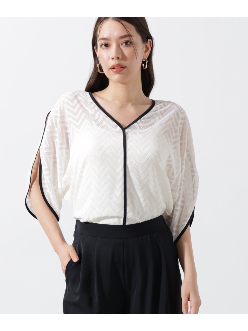 楽天市場】◇ハーフスリーブVネックブラウス PINKY&DIANNE ピンキー