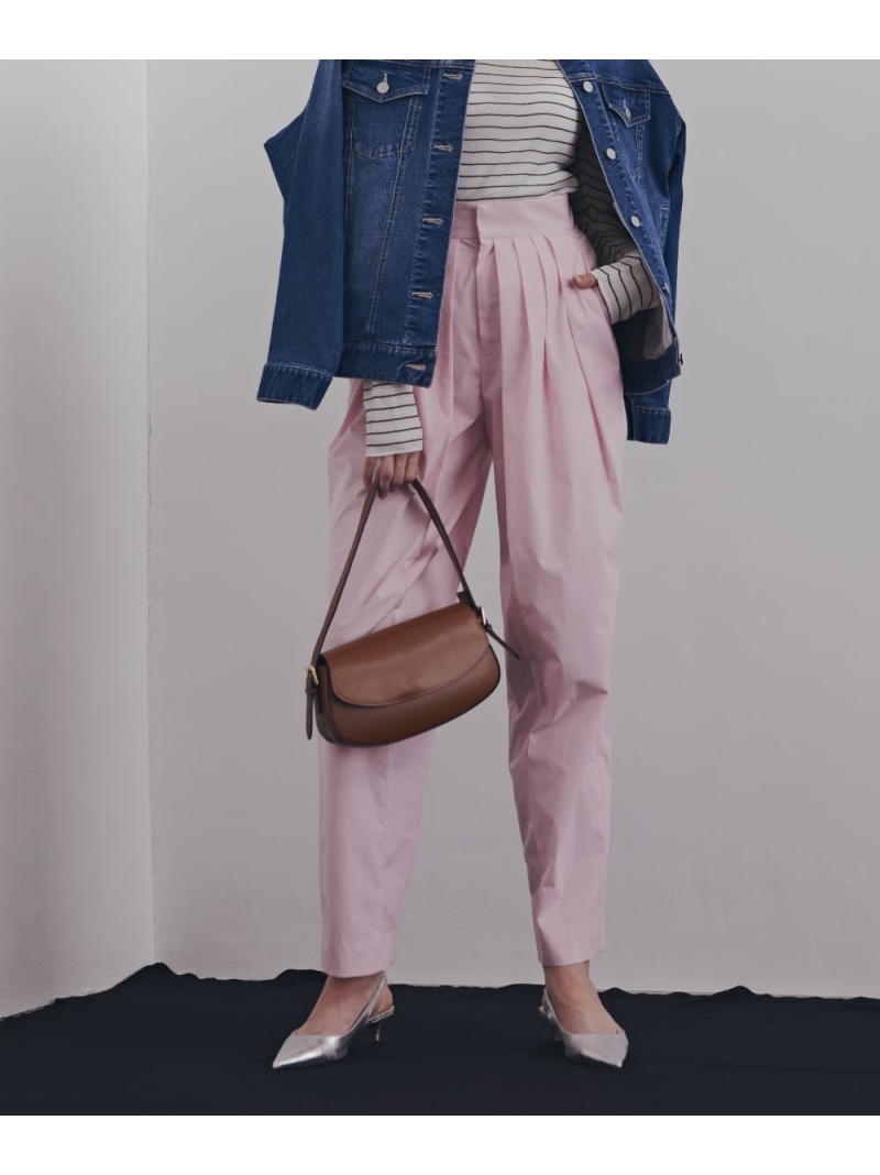 【SALE／40%OFF】タックボリュームパンツ PINKY\u0026DIANNE ピン手当たり アンド ダイアン ズボン下 余分の物のズボン下 黒いこと さくら色【RBA_E】【貨物輸送無料】[ Fashion]