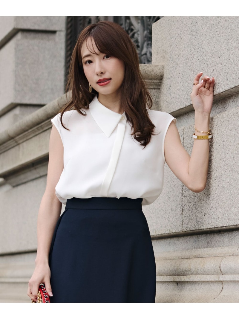 [冨張愛共同研究]アシンメトリーカラーシャツ PINKY\u0026DIANNE ピン手当たり アンド ダイアン トップス プルオーバー・トップ 青碧 ベージュ さくら色【貨物輸送無料】[ Fashion]
