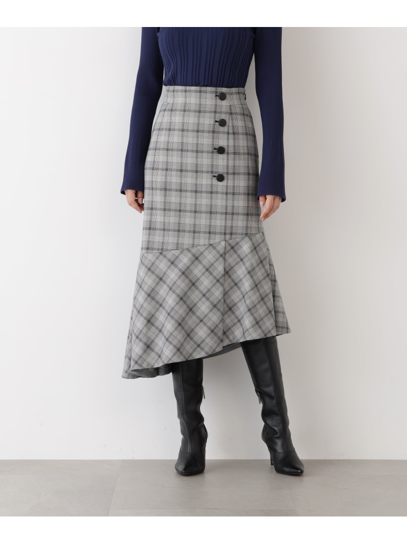 楽天市場】[冨張愛コラボ]スカーフプリントフレアスカート