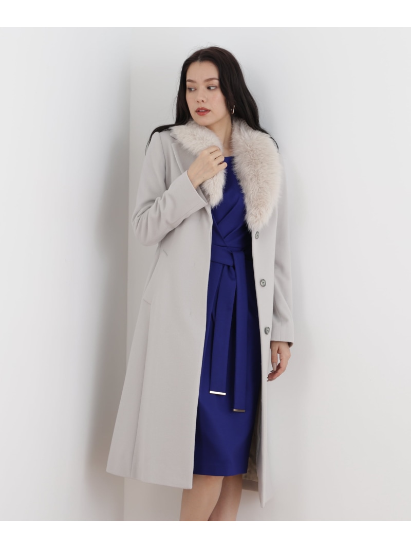 楽天市場】◇ウエストフリルウールリバーコート／ピンキー＆ダイアン