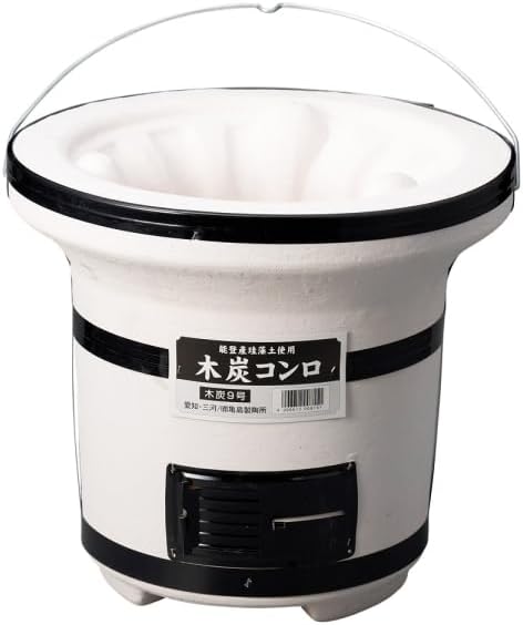\u003cBR\u003e純国産 しちりん 9号 三河焼\u003cBR\u003e〈枝炭コンロ大型〉\u003cBR\u003e バ－ナ－おまけ付