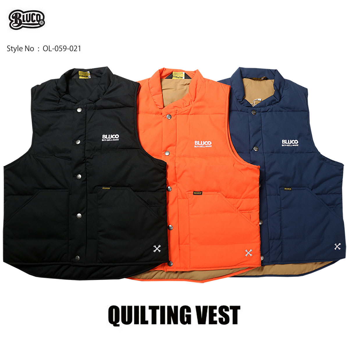 BLUCO WORK GARMENT 迷彩ベスト Mサイズ BLUCO WORK GARMENT 迷彩ベスト Mサイズ メンズ
