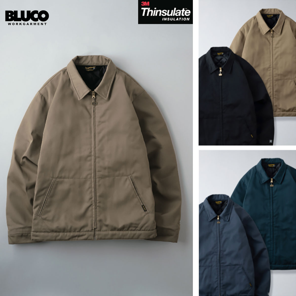 楽天市場】☆送料無料☆BLUCO(ブルコ) OL-051-022 QUILTING COACH JACKET 4色(BLK/BRG/NVY/OLV)  : Pins store