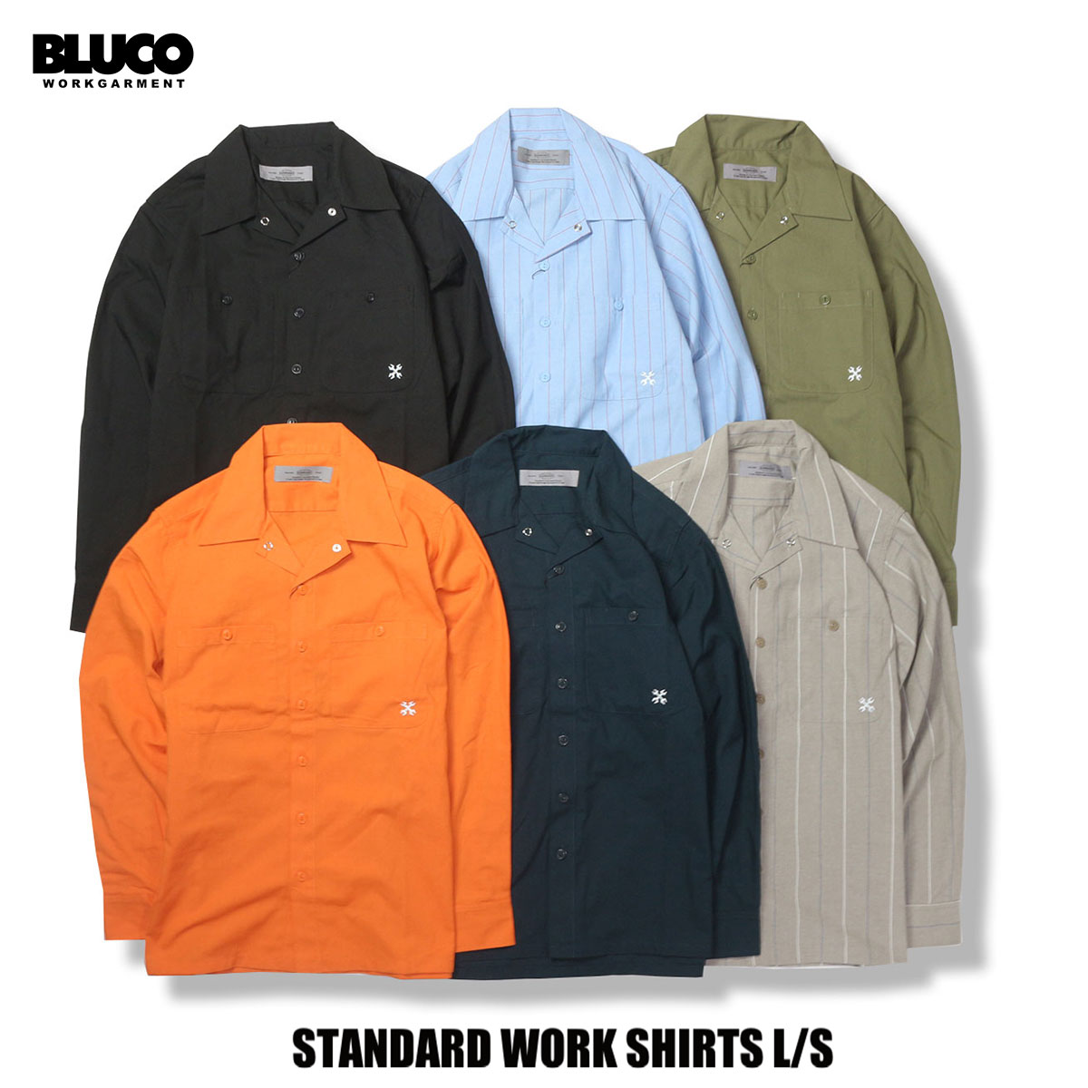 楽天市場】☆送料無料☆BLUCO(ブルコ) OL-076-022 MICRO FLEECE SHIRTS 2色(BLK/GRY) : Pins  store