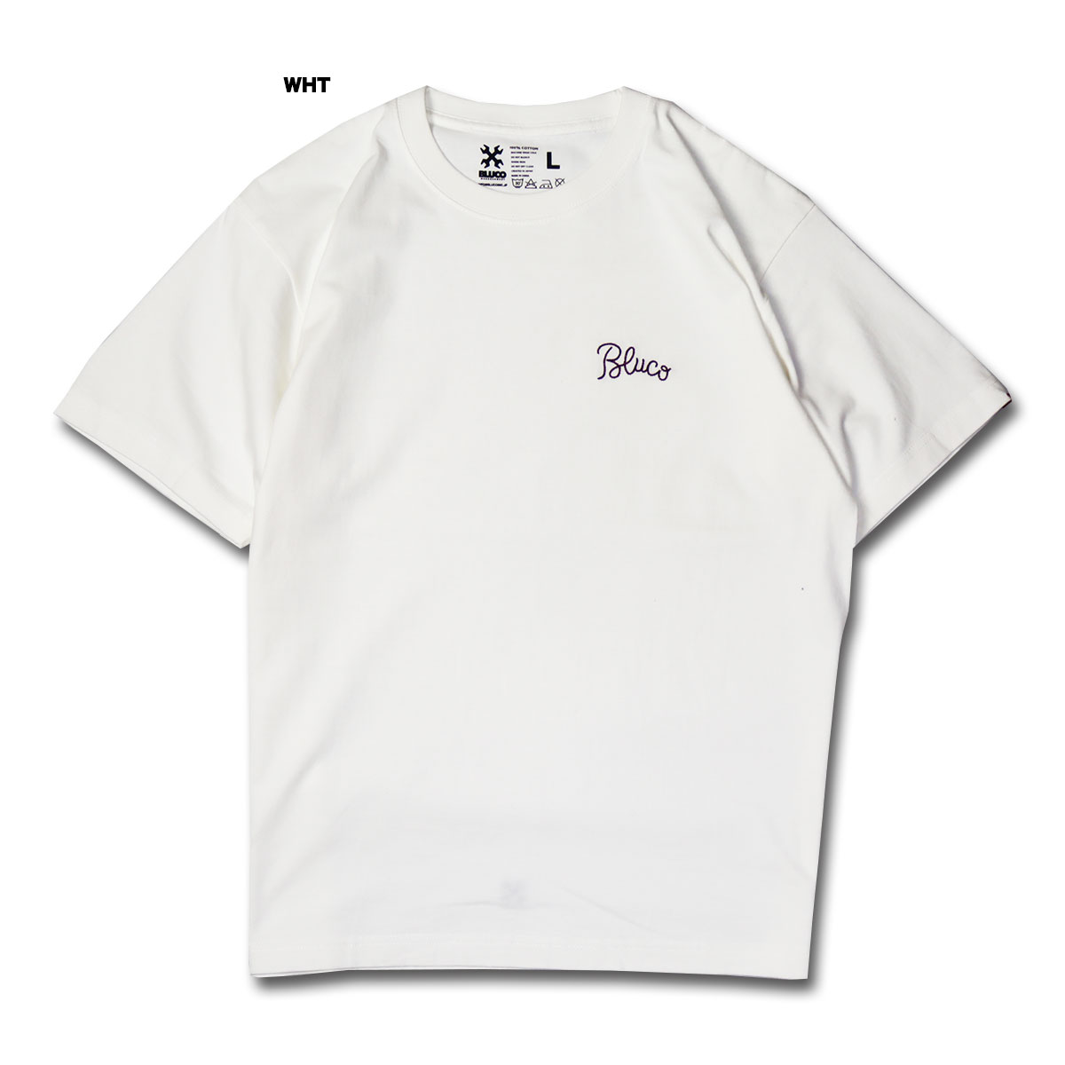 ☆送料無料☆BLUCO(ブルコ) OL-1205 EMBROIDERY TEE 4色(SND WHT SUM GRN) スポーツ・アウトドア | digitaldentistryschoology.com