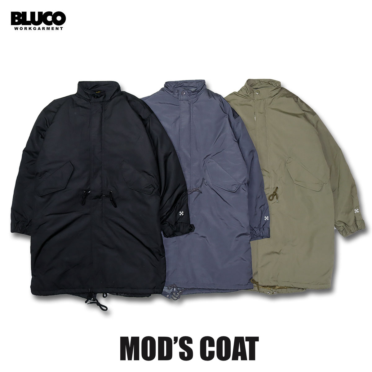 楽天市場】BLUCO ブルコ BLUCO MOD'S COAT (OLIVE) [1375] モッズ