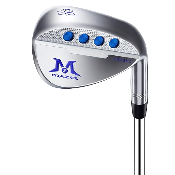 MAZEL (マゼル) FORGED 鍛えるゴルフサンドウェッジ メンズ 右利き 屋根裏部屋角:48度、50度、52度、54度、56度、58度、60度 ワイドソールウェッジ (ステンレス鋼鋼（鍛える - しろがね色）, Rフレックス, 60, 度, 右利き)