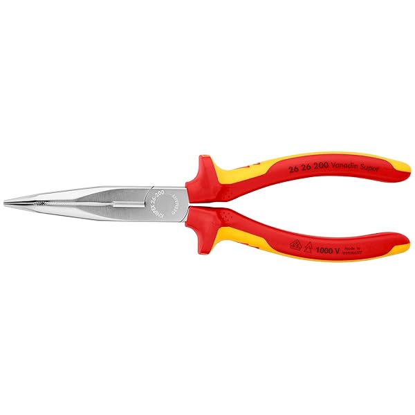 クニペックス KNIPEX KNIPEX(クニペックス) 不成立1000V先曲ロングラジオペンチ 200粍 2626200