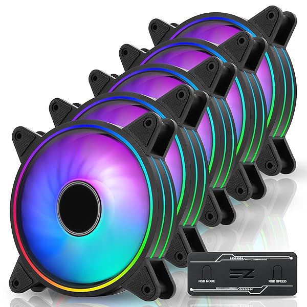 EZDIY-FAB 120粍 ARGB マイコン入れもの気違い PWM相応う 静音 高性能 アドレサブル RGB 自然調整役立つこと積み上げる 気違いこしき付き添い人 お母さんゲーム盤同時発生 Aura Syncに相応う- 5本1仕掛ける