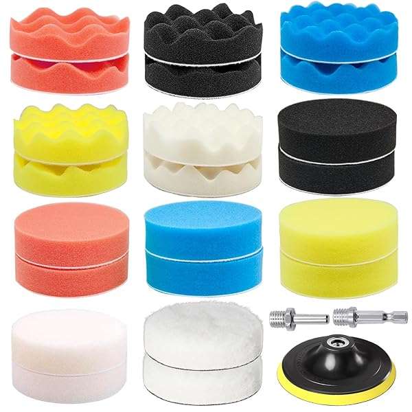 楽天市場】【送料無料】25点セット125mm ポリッシャーバフ GOH DODD