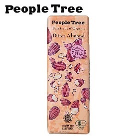 大好き People Tree フェアトレード 板チョコレート オーガニック ビター アーモンド 50ｇ おやつ プチギフト 616  cskh.giangtran.vn