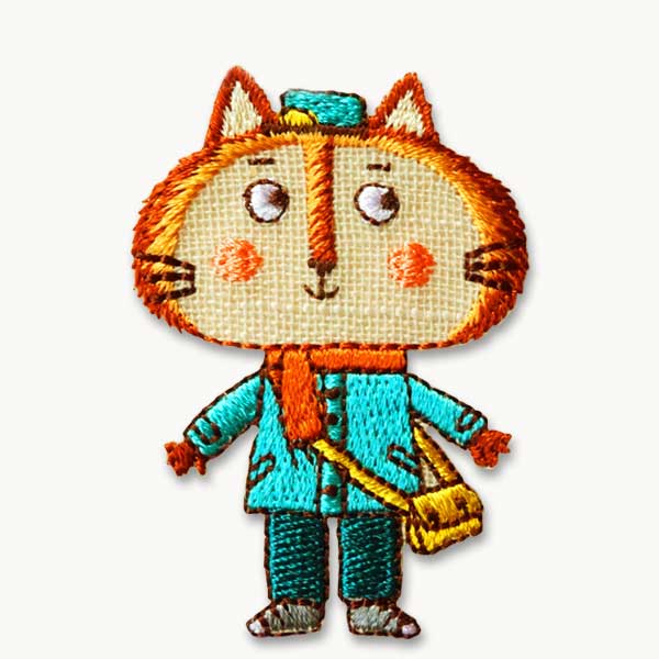 楽天市場 ワッペン Illustration 動物 ねこ猫 アイロン接着ok イラストちっくな動物のかわいいワッペン アップリケ ｐ ｓ ｆａｎ R