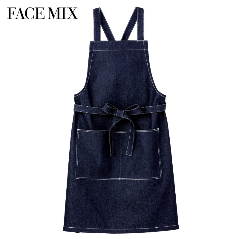 楽天市場】デニム胸当てエプロン FK7154 フリーサイズ フェイス