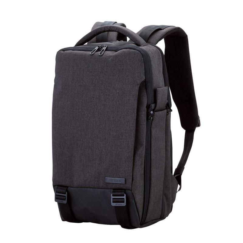エレコム リュック ビジネスバッグ off toco(オフトコ) 15.6インチPC収納 A4対応 3WAY ハイグレード バックパック ブラック BM-OF02BK|ぴっぴストア 店
