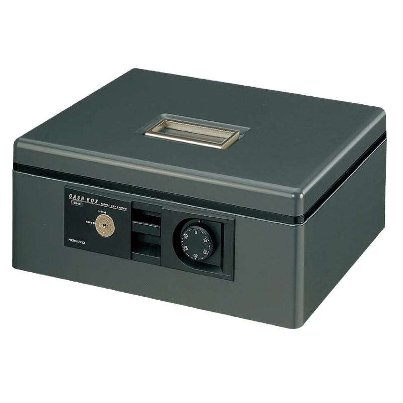 コクヨ(KOKUYO) 手提げ金庫 ダイヤル付 A4 グレー CB-11DM