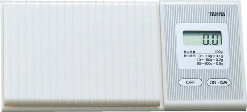 タニタ 規模 はかり 持ちはこぶ 日本製 100g 0.1gユニット ポケッタブルスケール 1476 WH