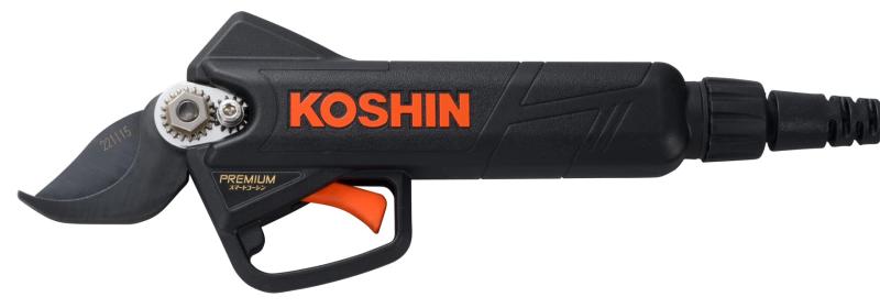 工進(KOSHIN) 18V 2.5Ah 充電式 剪定 はさみ PPD-1825B プレミアムシリーズ バッテリー・充電器付 軽量 コンパクト バイパス刃 日本製刃 果樹 荒剪定