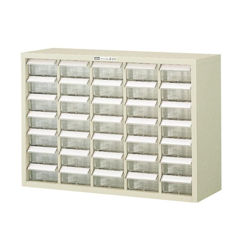 ホーザン(HOZAN) 部分品押し入れ 部分品入れもの 抽き出しストッパー付 抽き出し35個 総目録歌留多、傾倒押しとどめる用金具付 B-414
