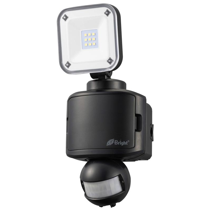 オーム(OHM) オーム電機 LEDセンサーライト(1灯/400lm/昼光色/乾電池式:単2×3本別売/ブラック) LS-B145A19-K (約)幅106×高さ248×奥行122mm