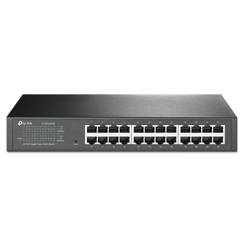 TP-Link イージースマートスイッチ 24ポート 10/100/1000Mbps Giga対応 管理機能付 金属筺体 TL-SG1024DE
