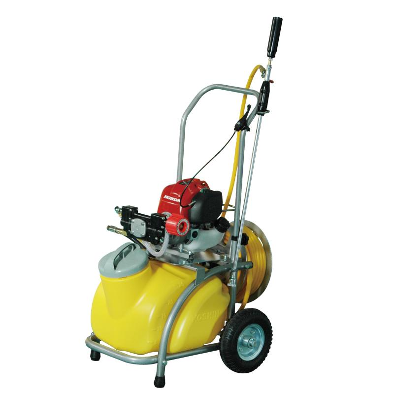 工進(KOSHIN) 発動機式 仕掛ける 動噴 貯蔵タンク 25L MS-ERH25TH85 ホンダ 4循環過程 発動機 8粍 導管 20m 木管 高圧 2連 弁 揚水機 断種 防除 除草 ライフル銃 ノズル 87糎 貯蔵タンク 押し並べて型