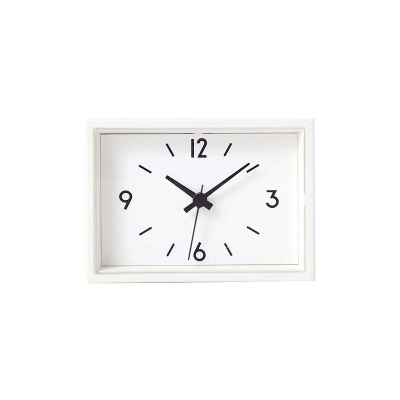 無印良品 駅の時計・ミニ 置時計(マグネット付)・ホワイト 37494312 小