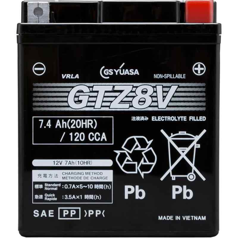 GSユアサ GTZ8V シールド型 バイク用バッテリー [ 液入充電済 ] 【 ジーエス ユアサ 】 ブラック 14,025円