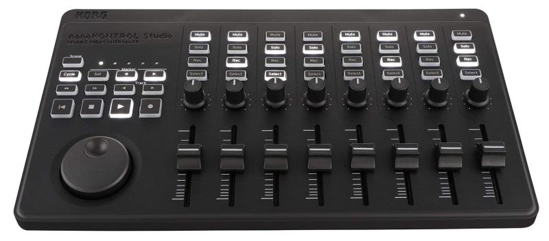 KORG 定番 USB/ワイヤレス オールインワン モバイルMIDIコントローラー nanoKONTROL Studio 音楽制作 DTM A4サイズ コンパクト設計で持ち運びに最適 すぐに始められるソフトウェアライセンス込み