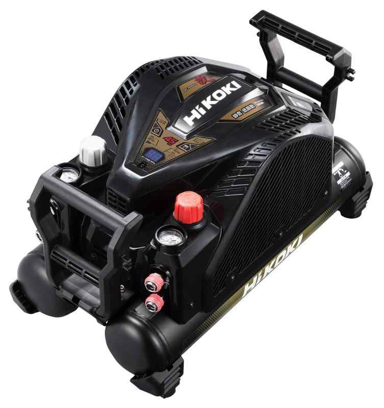 HiKOKI(ハイコーキ) 釘打機用エアコンプレッサ タンク容量12L タンク内圧45気圧 低騒音59dB 高圧/一般圧対応 セキュリティ機能なし EC1445H3(CTN)