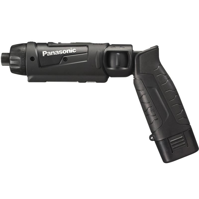 パナソニック(Panasonic) 充電スティックドリルドライバー 7.2V 1.5Ah電池パック×2個/充電器/ケース付 高精度小型ドライバー M5 手元用ワイドLED搭載 EZ7421LA2S-B ブラック