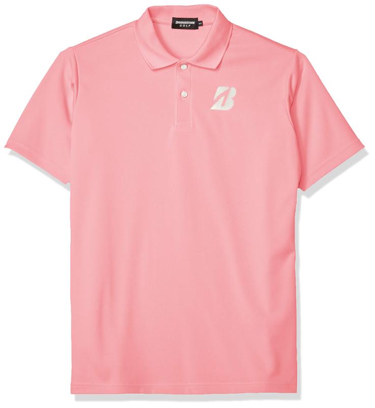 [BRIDGESTONE GOLF(ブリヂストンゴルフ)]シャツ TOUR B半袖ポロシャツ50G01A メンズ ピンク 日本 LL (日本サイズ2L相当)