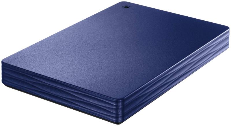 I-O DATA USB 3.1 Gen 1/2.0対応 ポータブルハードディスク 「カクうす Lite」 ミレニアム群青 1TB HDPH-UT1NVR