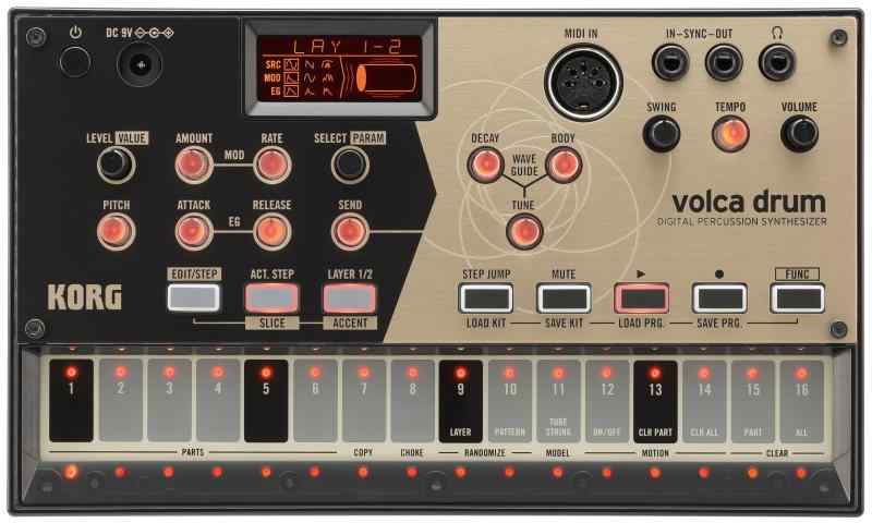 KORG(コルグ) デジタル パーカッション シンセサイザー volca drum リズムマシン スピーカー内蔵 ヘッドフォン使用可 どこでも使えるコンパクトサイズ|ぴっぴストア 店