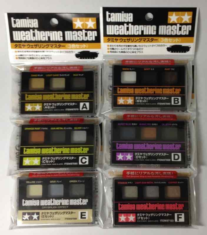 ANBAI タミヤ 油彩 ウェザリング マスター 6-Sets(A,B,C,D,E,F) [輸入]【並行輸入品】