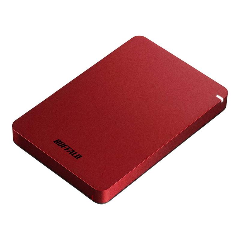 BUFFALO USB3.1(Gen.1)対応 耐衝撃ポータブルHDD 1TB レッド HD-PGF1.0U3-RDA|ぴっぴストア 店