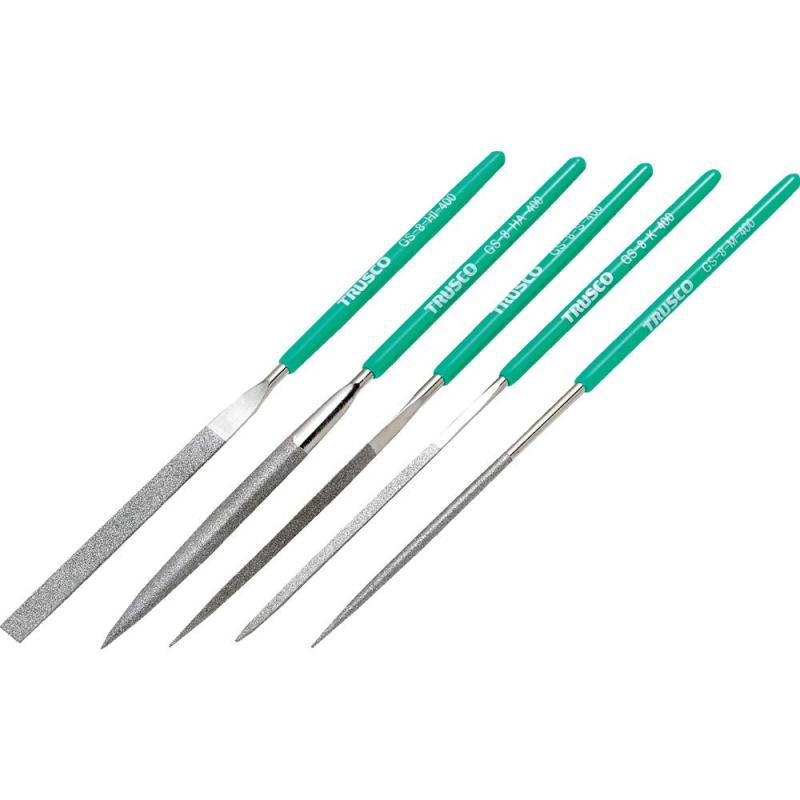 TRUSCO(トラスコ) ダイヤモンドヤスリ 精密用 刃長70mm セット GS-8-SET-400｜ぴっぴストア　店