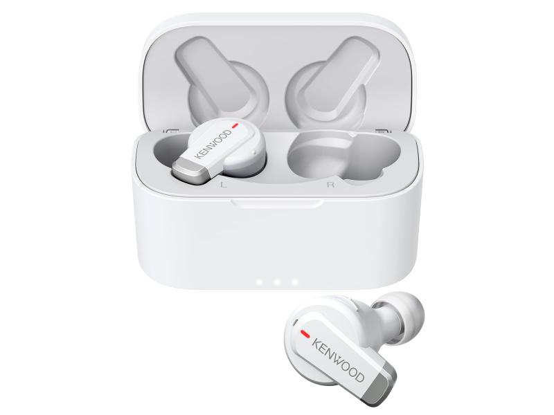JVCケンウッド KENWOOD KH-BIZ70T-WA ワイヤレスイヤホン Bluetooth ノイズキャンセリング ホワイト 最大21h再生 外音取り込み 低遅延 ステッカー付|ぴっぴストア 店