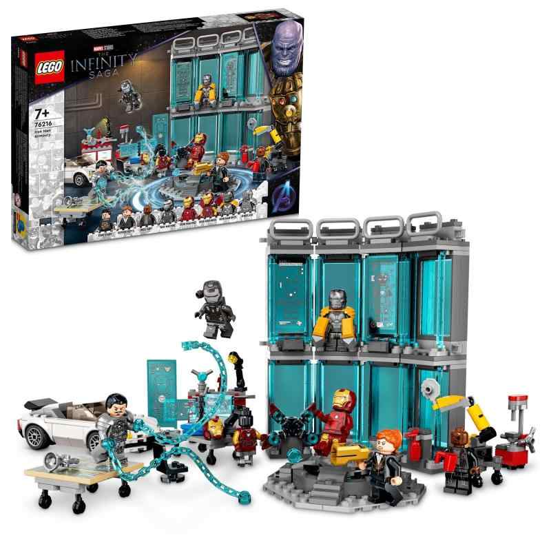 レゴ(LEGO) スーパー・ヒーローズ マーベル アイアンマンの武器体系庫 76216 手あそび 立ちはだかる 差し上げ物 中隊主人公 百貨店主人公 アメコミ お坊っちゃん 7歳以上