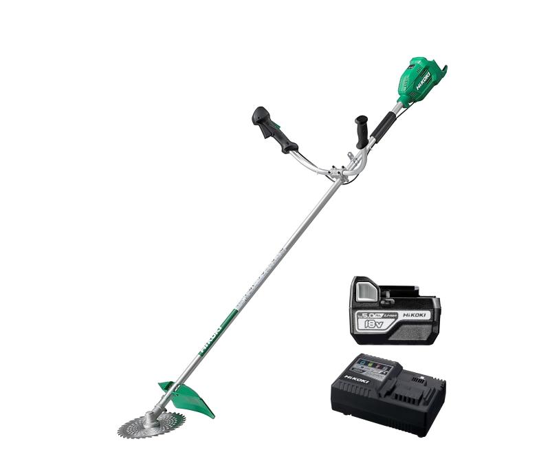 HiKOKI(ハイコーキ) 18V 申し受ける式 刈払機 草刈機 刈刃径230粍 両手手持ち部分 乾電池1個・申し受ける器・チップソー付 CG18DA(JC)