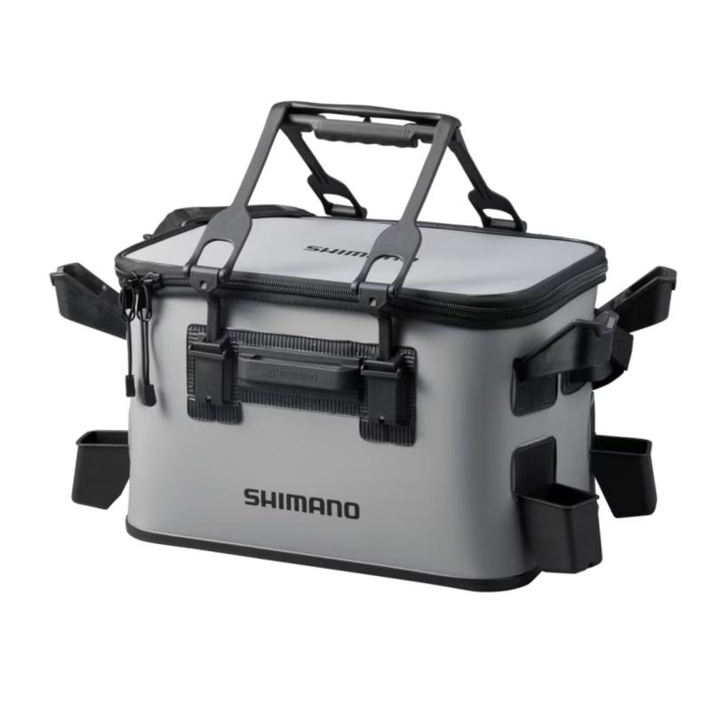 シマノ(SHIMANO) ロッドレスト タックルバッグ (レスト4/ハードタイプ) BK-024W グレー 27L|ぴっぴストア 店